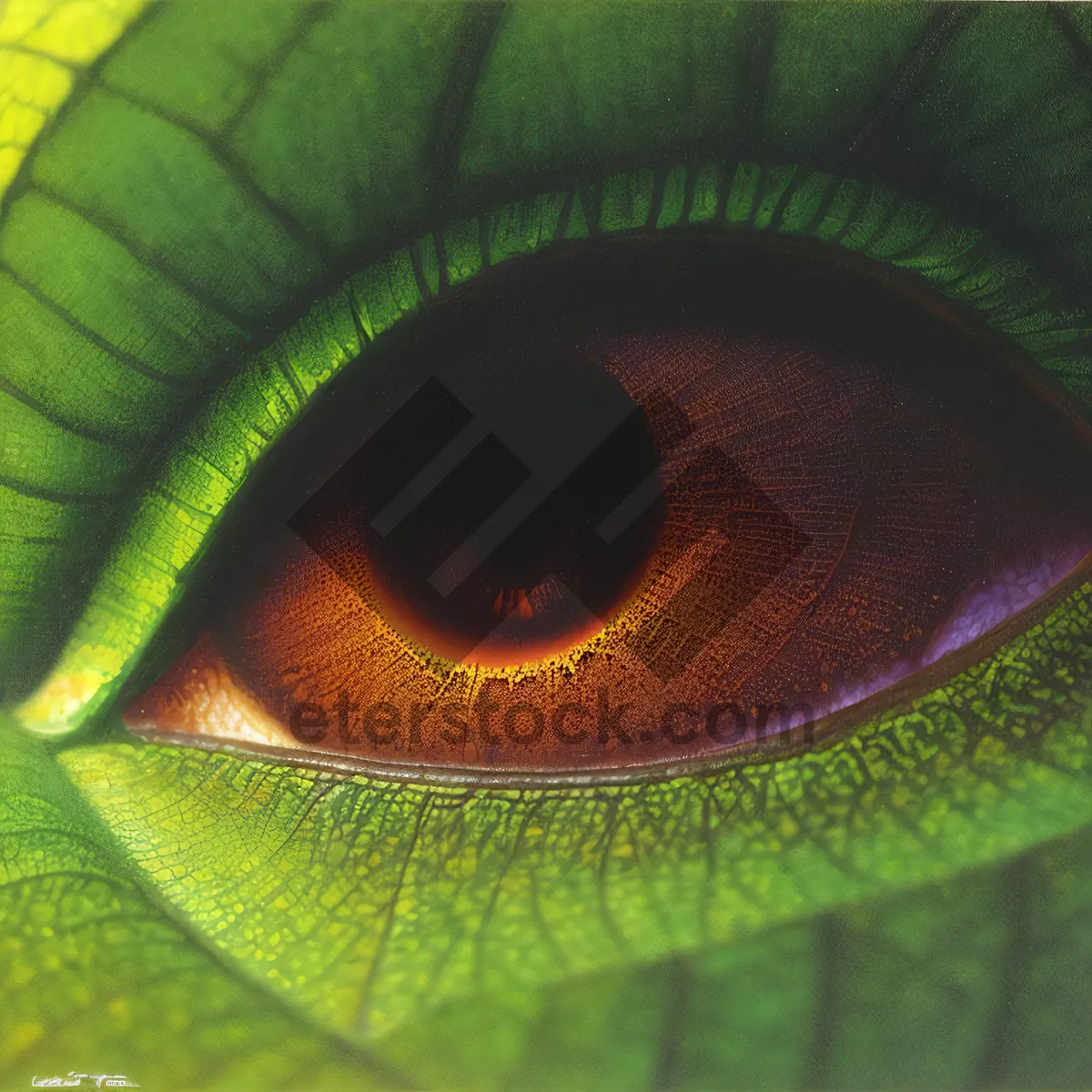 Picture of Green Snake Eye Digital Close-Up