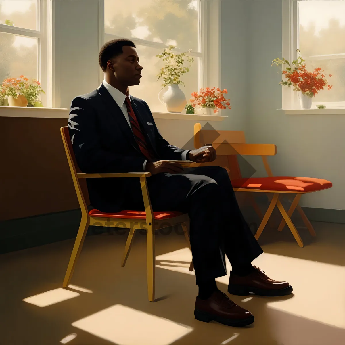 Picture of Happy business team working together in office meeting