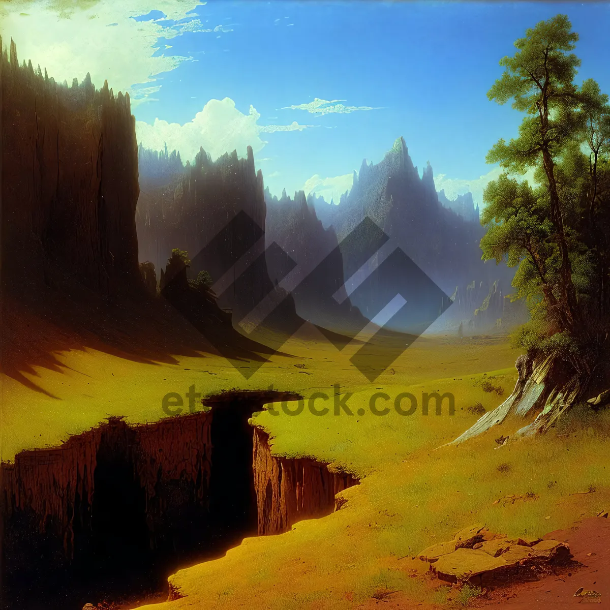 Picture of Golden Horizon: Majestic Canyon Landscape