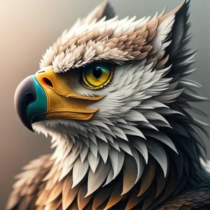 Wild Hunter: Majestic Bald Eagle with Piercing Yellow Eyes