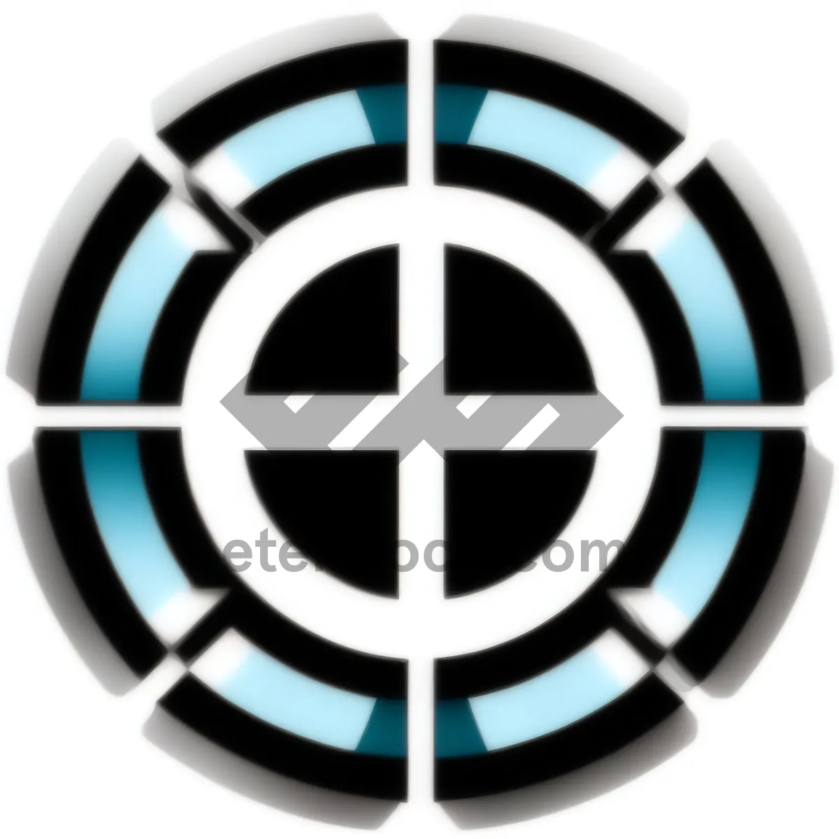 Picture of Shiny 3D Round Business Icon/Button