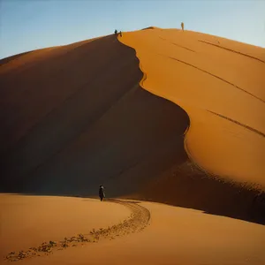 Golden Sands: Majestic Dunes in Morocco's Arid Landscape