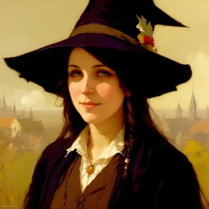 Smiling Graduate in Fashionable Cap and Gown