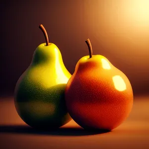 Vibrant Citrus Delight: Ripe and Juicy Pear