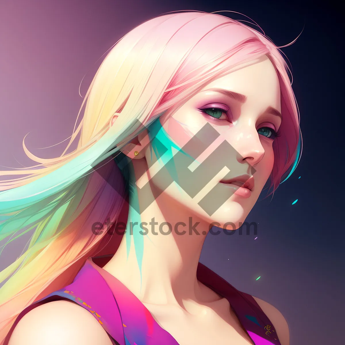 Picture of Stylish Blonde DJ: Alluring and Fashionable Communicator