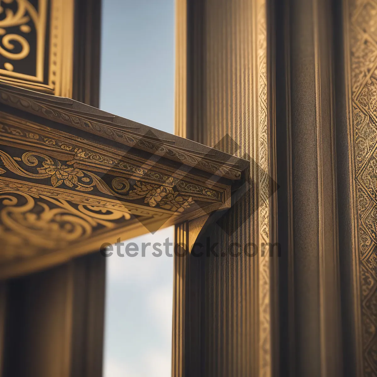 Picture of Ancient Stone Baluster at Historic Temple