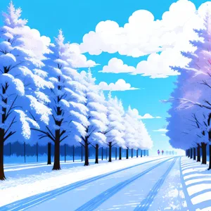 Snowy Crystal Tree: A Captivating Winter Art Wallpaper