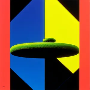 Symbolic Coil Structure Flag Sign