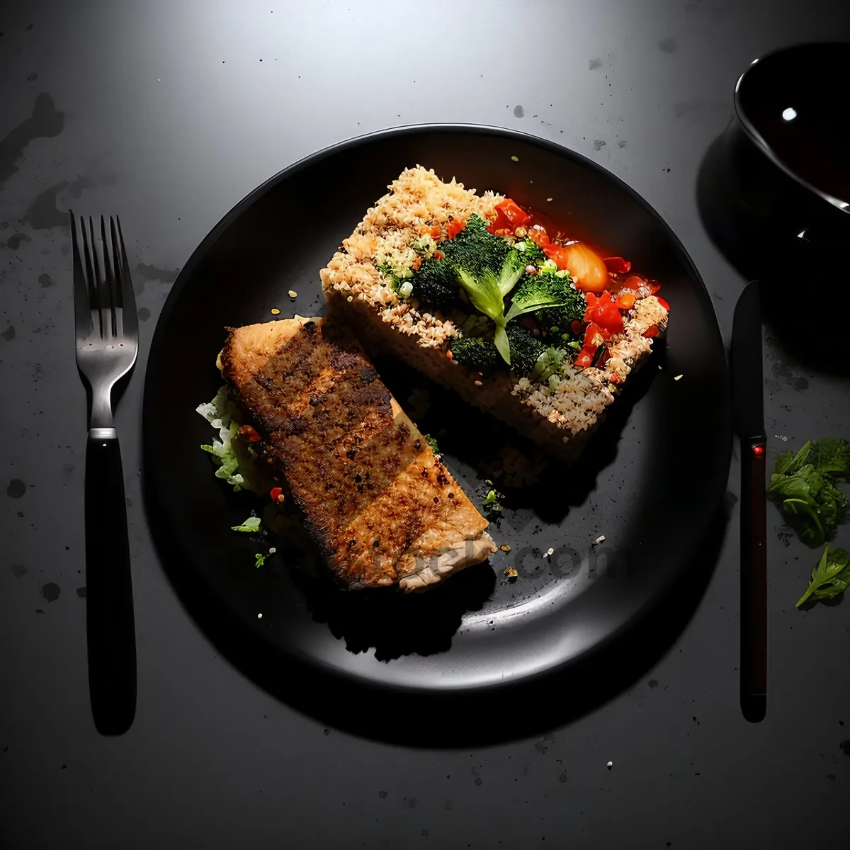 Picture of Healthy Grilled Vegetable Salad with Tangy Tomato Sauce
