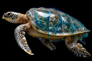 Slow-moving terrapin turtle in wildlife habitat.