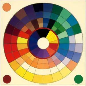 Colorful Mosaic Swatch: Vibrant Circle Rainbow Art.