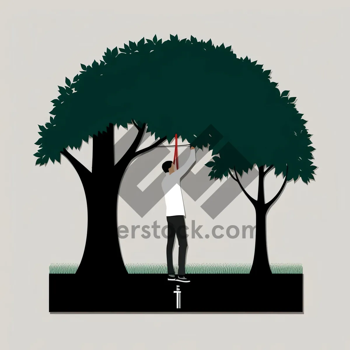 Picture of Tracing Tree Silhouette Design: Branch Art