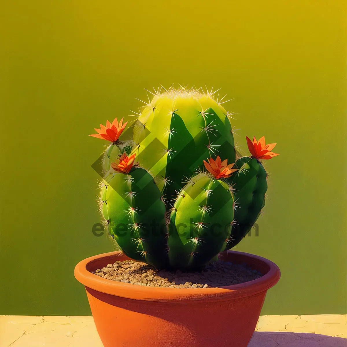 Picture of Cactus Blossom in Fresh Spring Bouquet