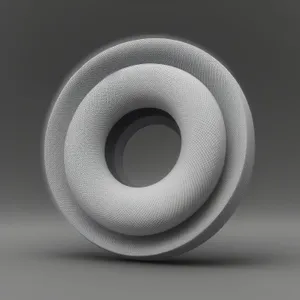 Fastened Seal: 3D Black Circle Restraint Icon