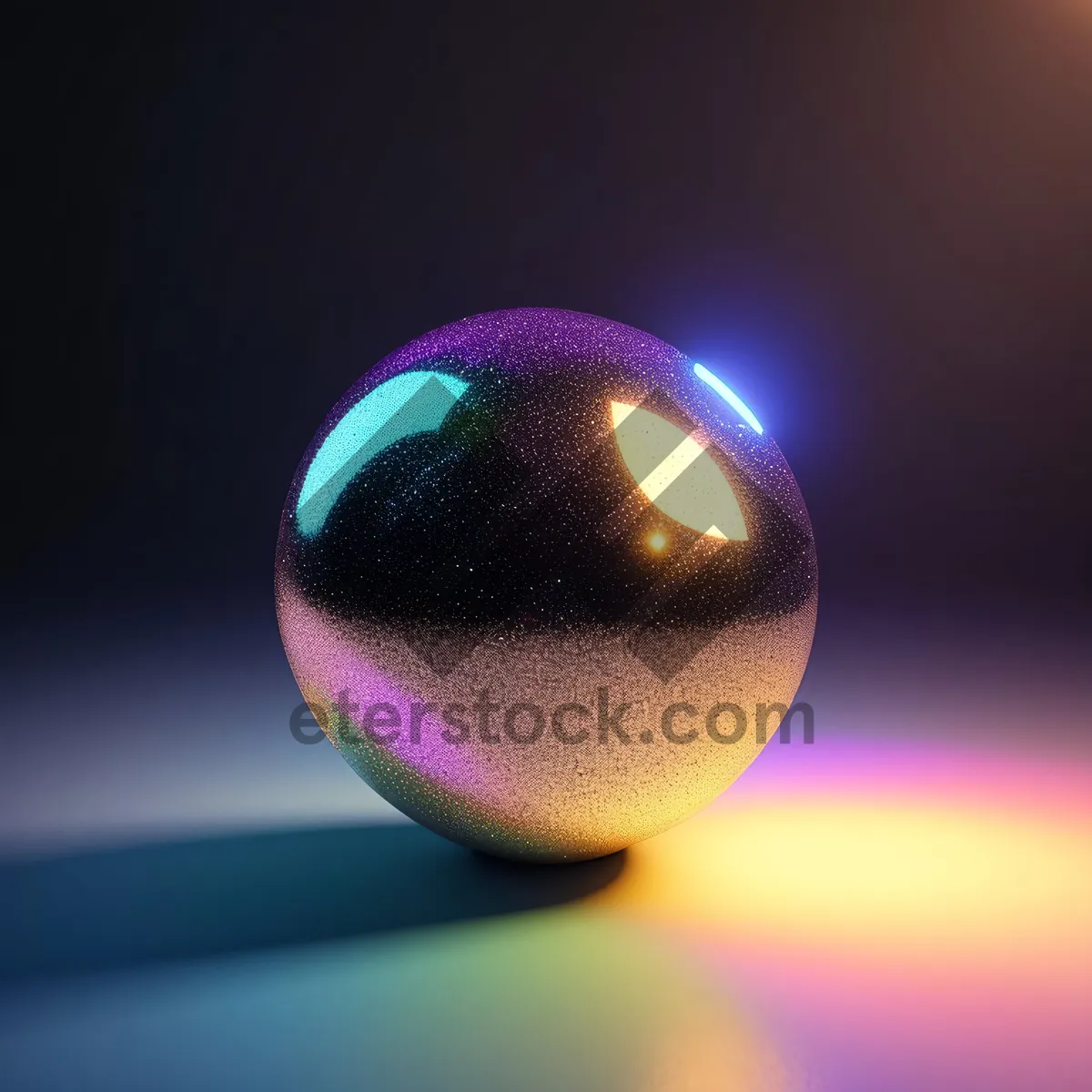 Picture of Shimmering Celestial Sphere in Glass Design