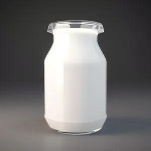 Clean and Healthy Glass Jug of Fresh Milk