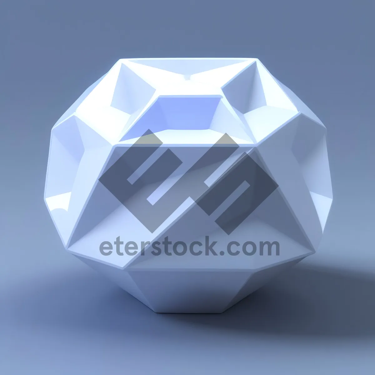 Picture of Reflective Gem Glass Icon Design