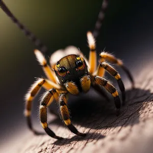 Garden Spider showcasing intricate leg and wing details.