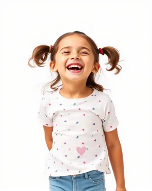 Happy smiling boy portrait in studio.