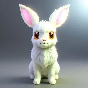 Fluffy Bunny with Adorable Ears - Cute Easter Pet