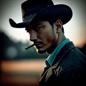 Handsome cowboy singer with a smoky style