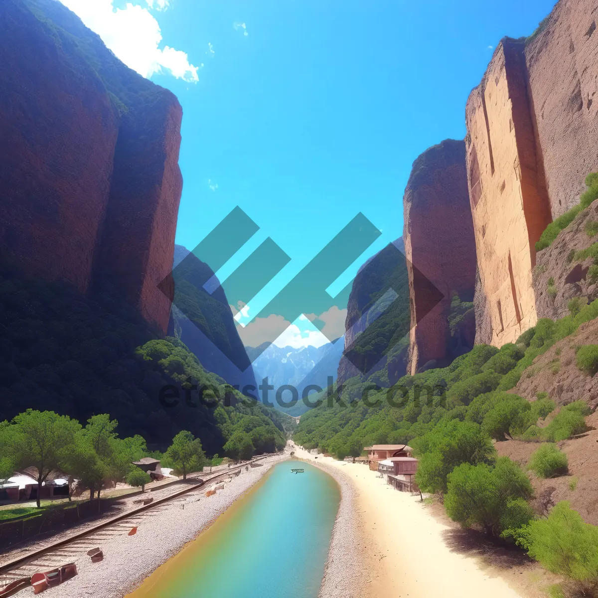 Picture of Majestic Canyon Adventure: Awe-inspiring Mountain Landscape