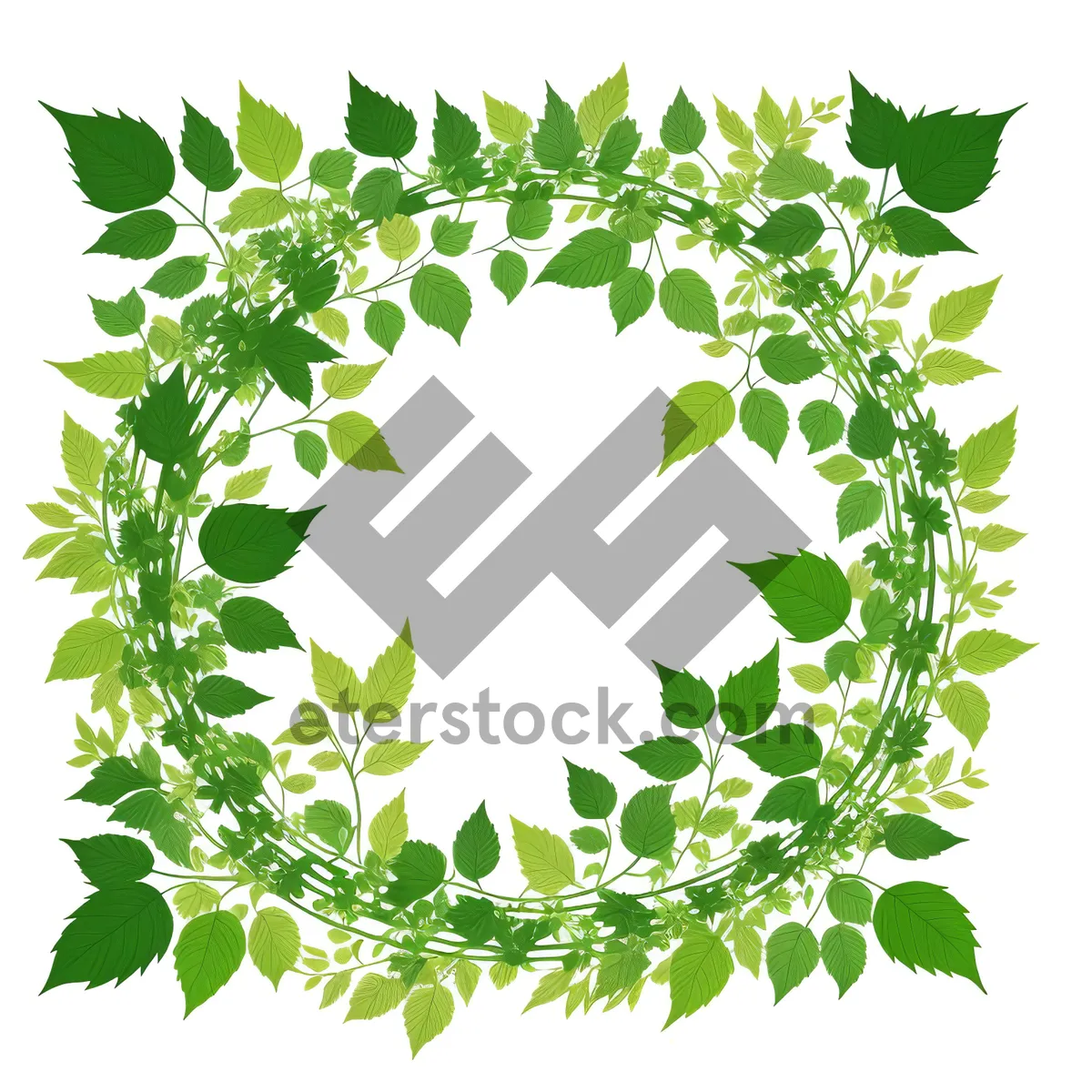Picture of Seasonal Floral Leaf Frame Decor