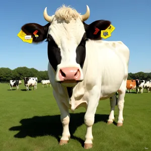 Scenic Countryside Field with Grazing Cows