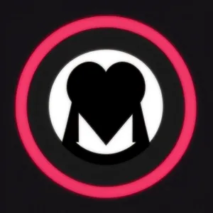 Glossy Black Circle Web Button Icon