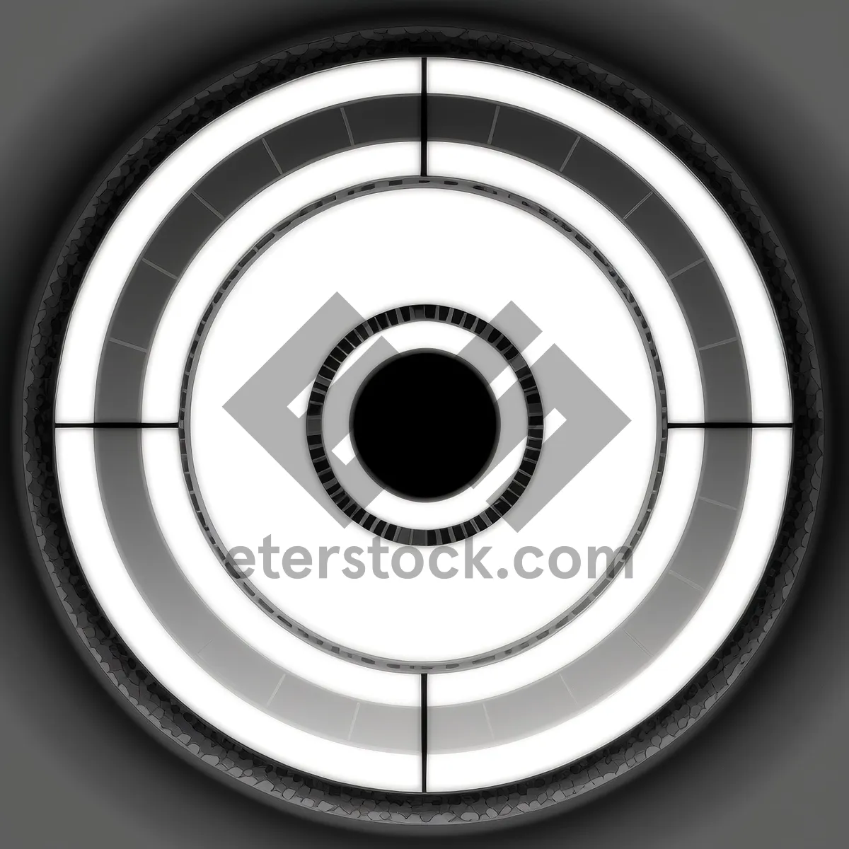Picture of Black Shiny Circle Music Button