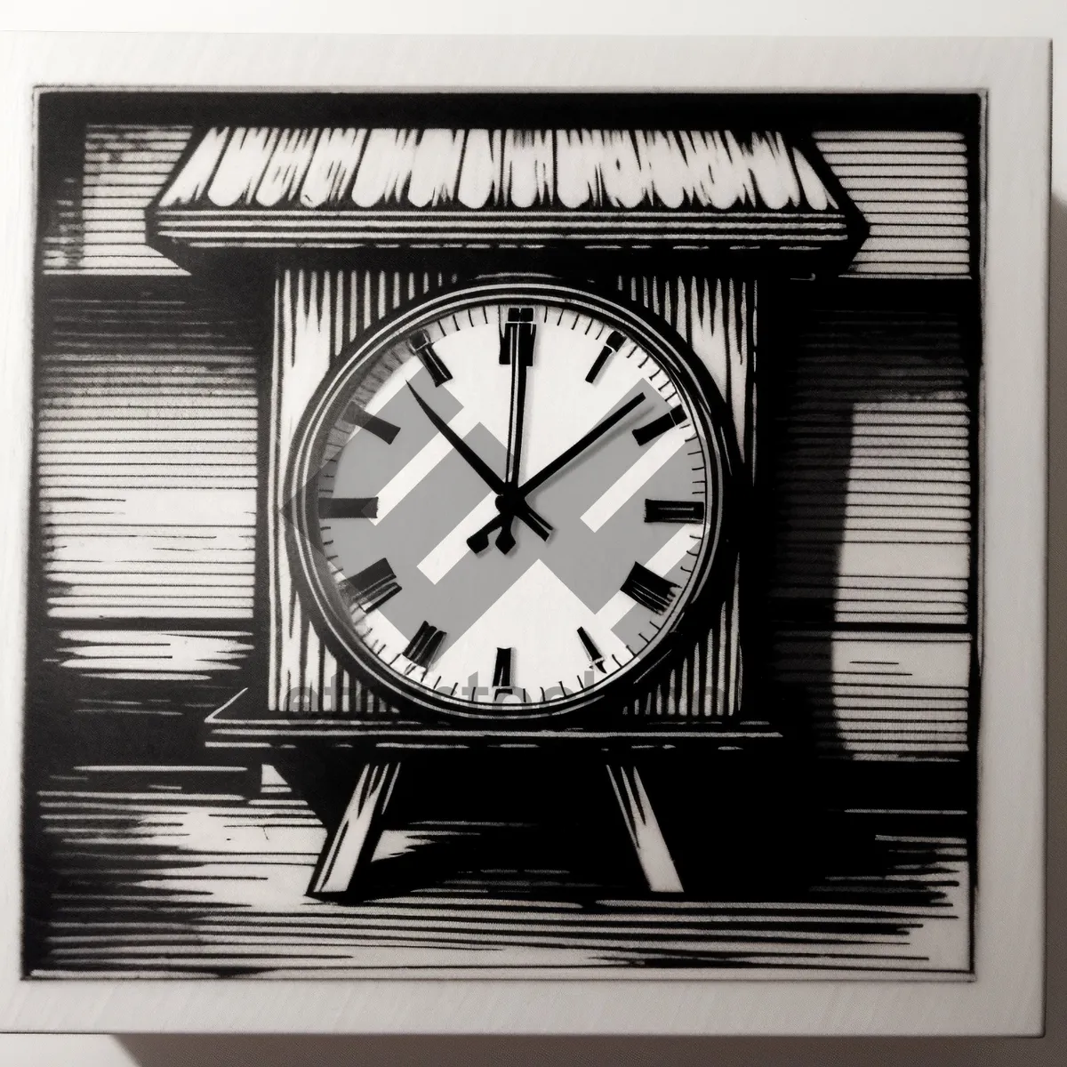 Picture of Vintage Wall Clock with Analog Time Display