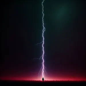 Ethereal Storm: Dark Clouds Illuminate the Night Sky