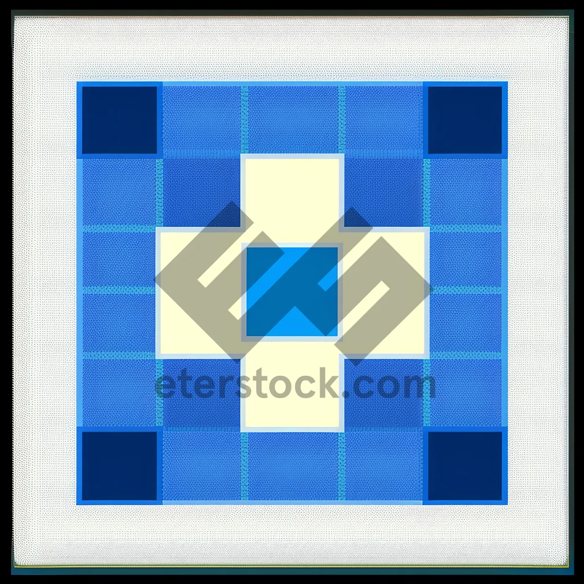 Picture of Retro Mosaic Tile Wall Art Design.