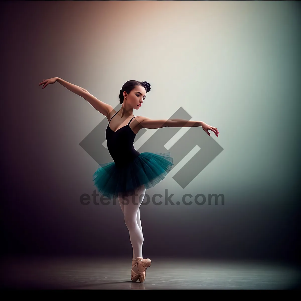 Picture of Vibrant Dancer in Mid-Air- Capturing Effortless Grace