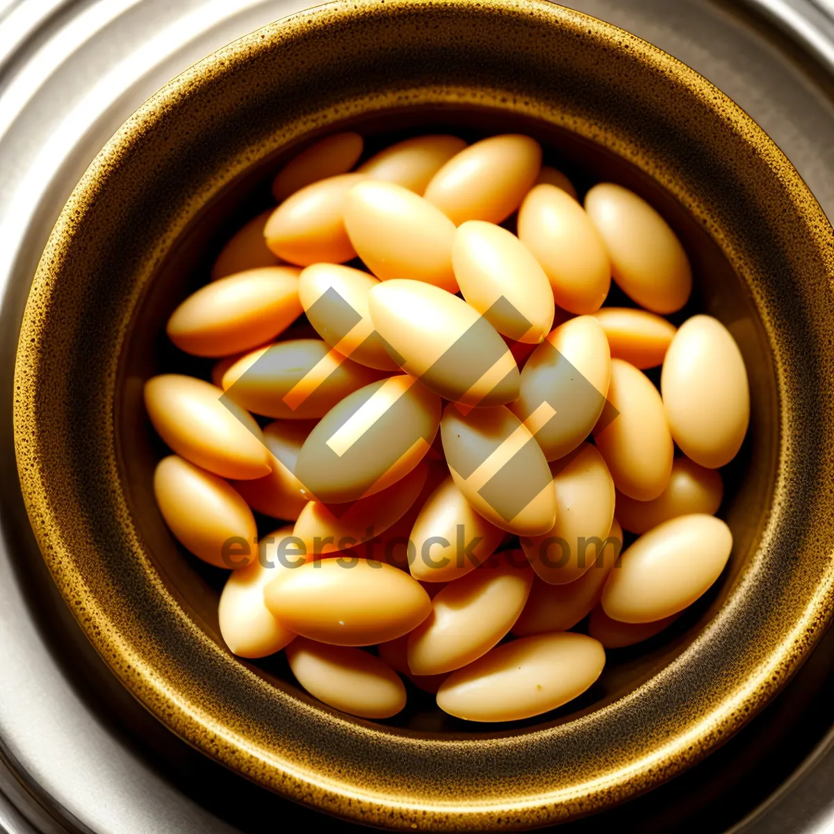 Picture of Organic Pill Bottle with Nutritious Legume Beans