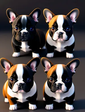 Adorable Wrinkle-faced Terrier: Purebred Canine Portrait