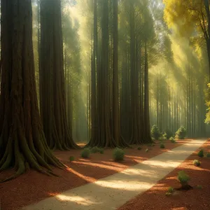 Enchanting Autumn Morning in the Woods