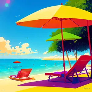Beach Umbrella: Shielding Summer Fun Under Sunny Skies
