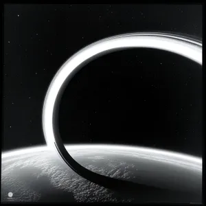 Black Curve: Sleek External Drive for Digital Space