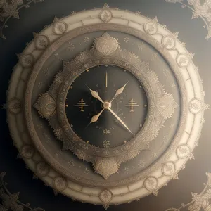 Vintage Wall Clock - Timekeeping Architectural Sundial