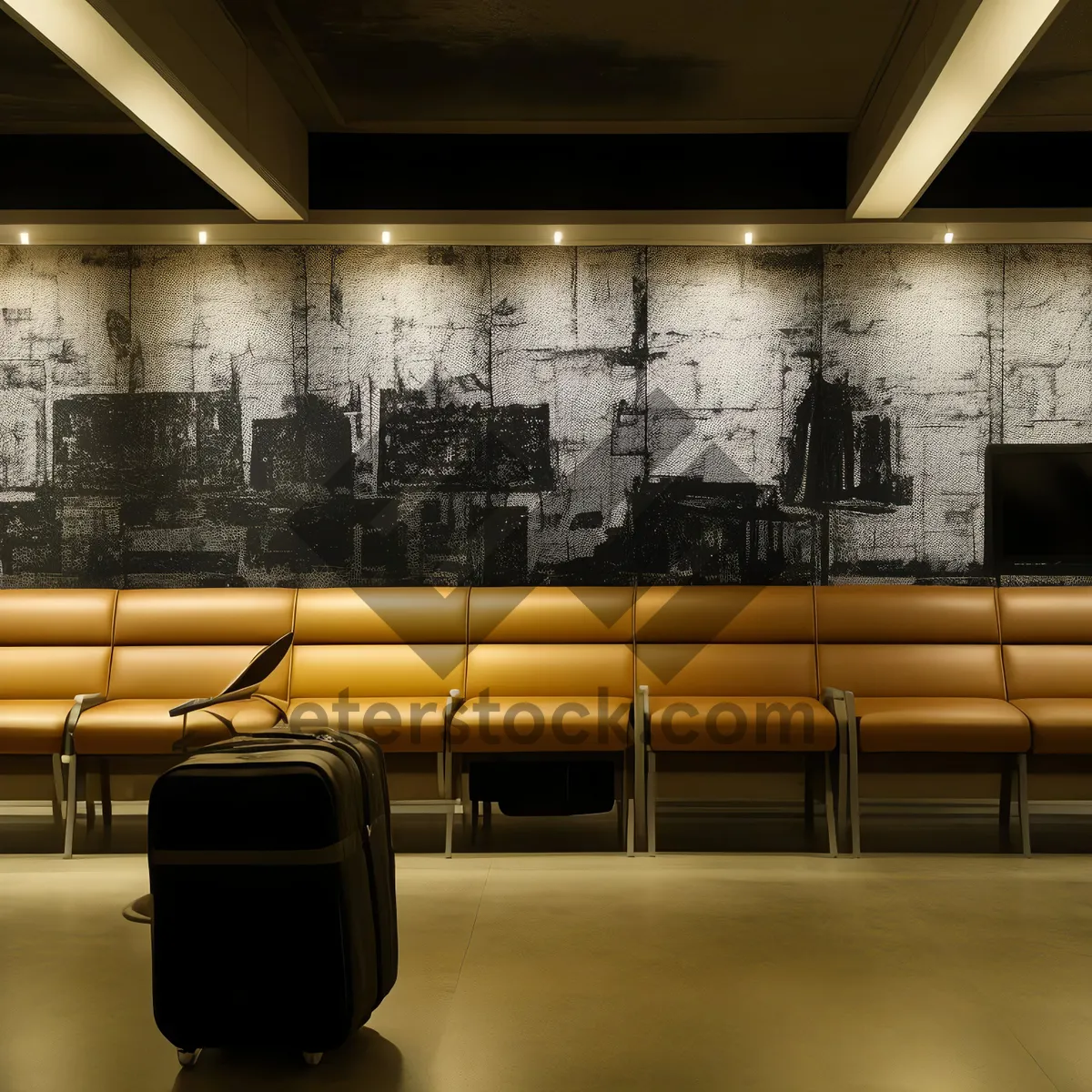 Picture of Modern Classroom with 3D Rendered Furniture