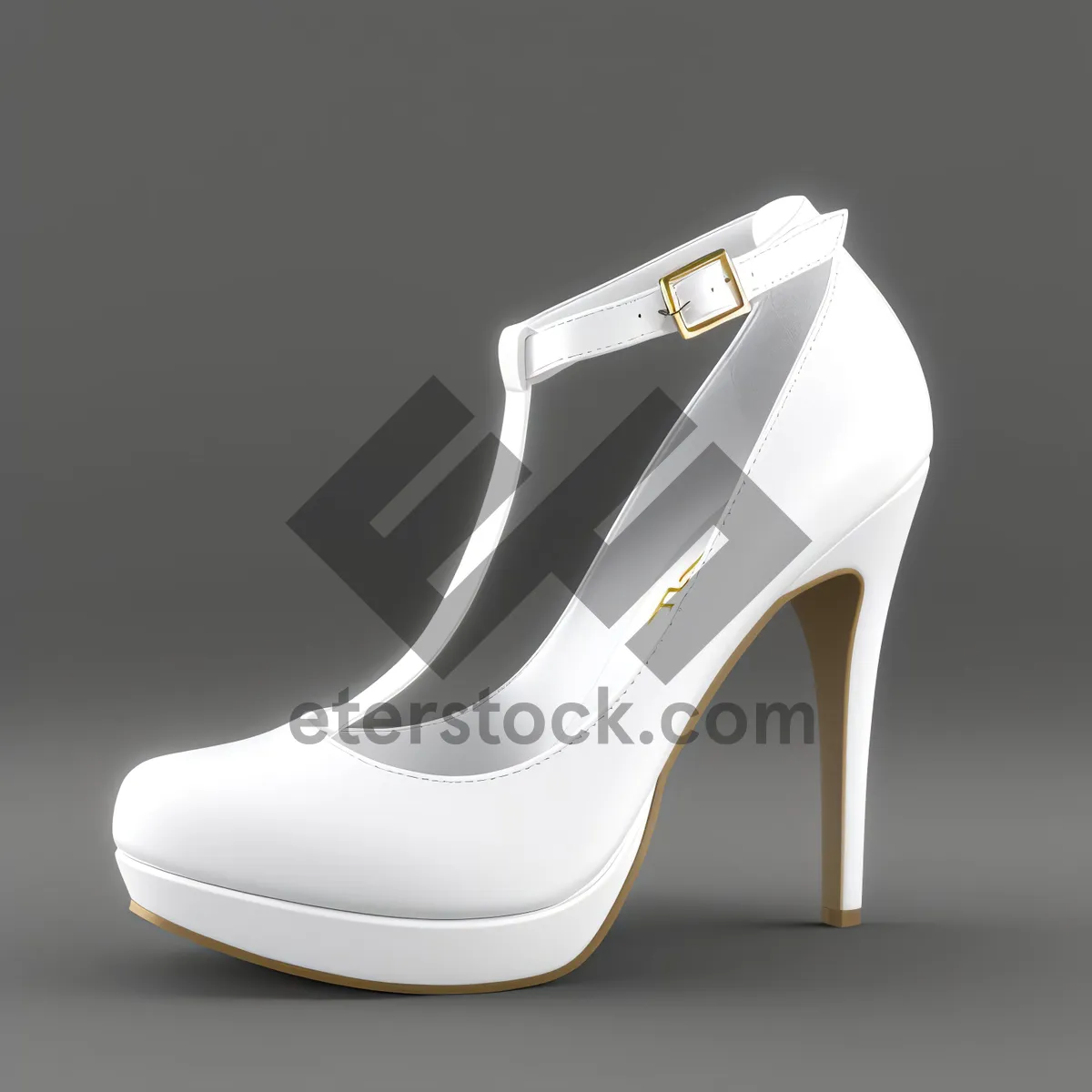 Picture of Classic Leather Berry Heels for Fashionable Footwear