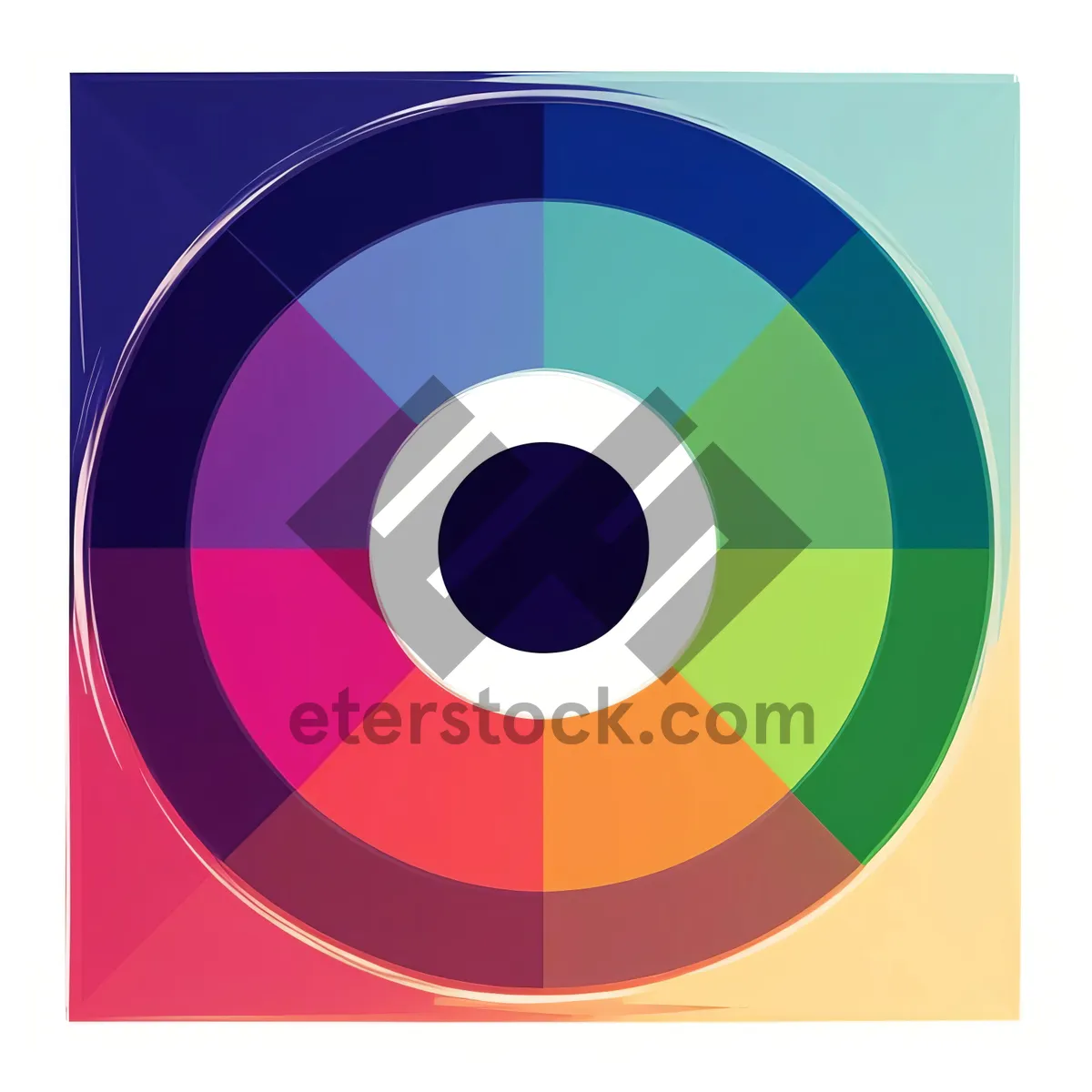 Picture of Shiny 3D Circle Icon - Web Button Design