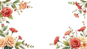Floral Silhouette Graphic Design Element Wallpaper