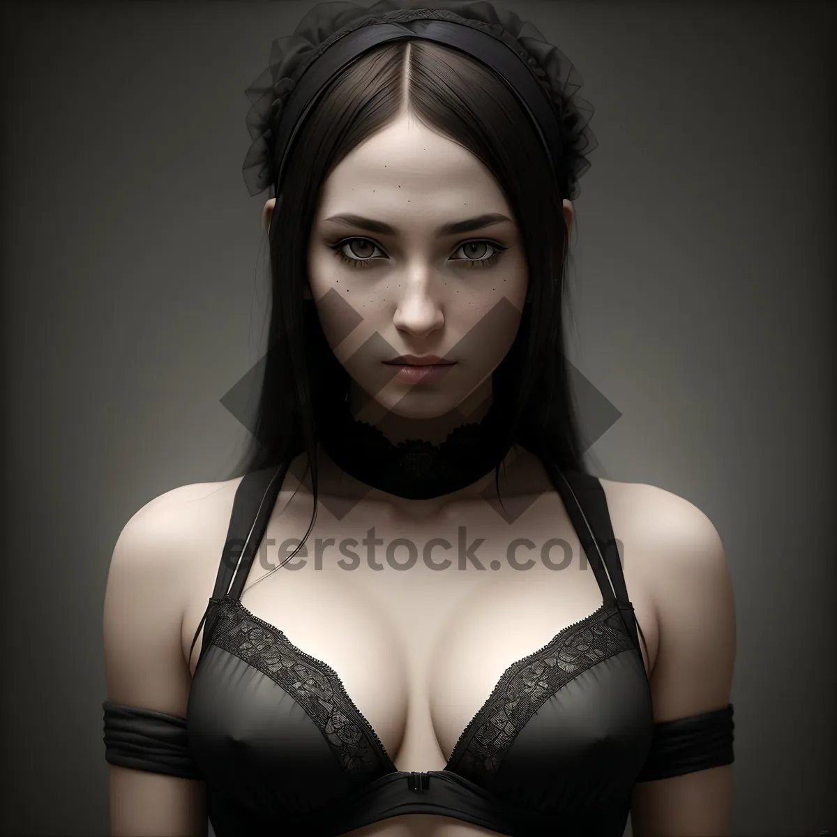 Picture of Seductive Elegance: Alluring Black Lingerie Fashion