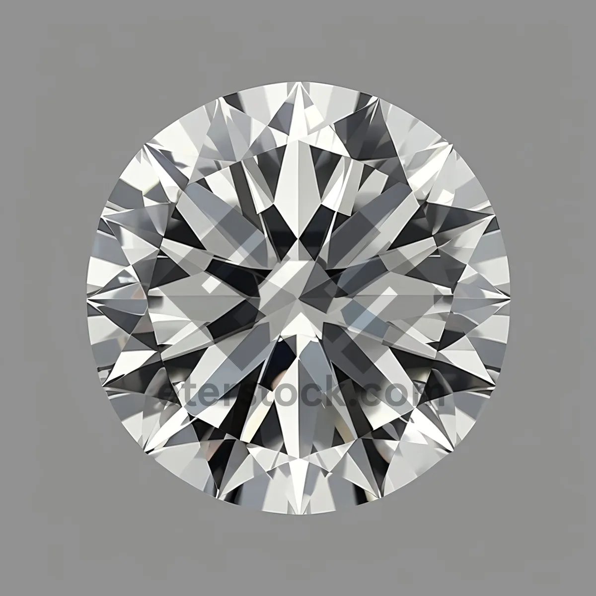 Picture of Dazzling Sparkling Diamond Jewel in Glass