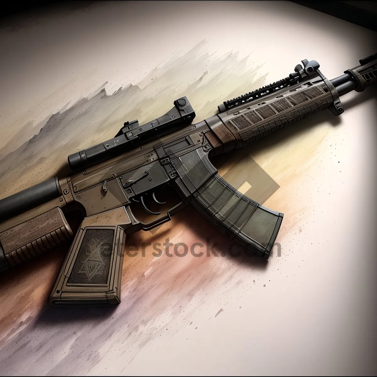 Picture of Assault Rifle: Powerful and Precise Firearm