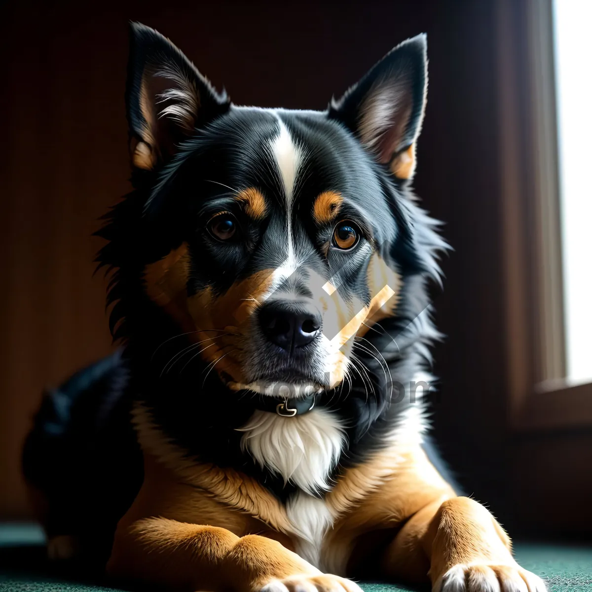 Picture of Adorable Purebred Shepherd Puppy - Brown and Black