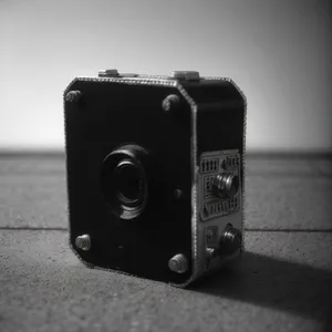 Vintage Reflex Camera with Film Advance Mechanism