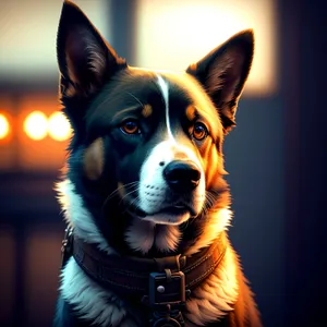 Beautiful Border Collie - Majestic Shepherd Dog Portrait
